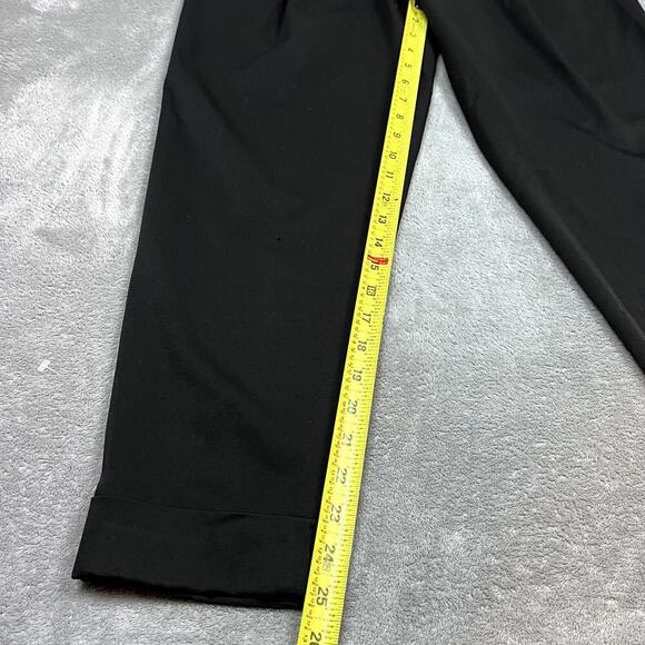 Alice and Olivia Dress Pants Cuffed Womens 8 Black Career Designer Creased - Picture 7 of 10